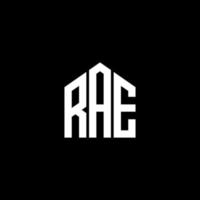 RAE letter logo design on BLACK background. RAE creative initials letter logo concept. RAE letter design. vector