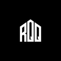 RQQ letter design.RQQ letter logo design on BLACK background. RQQ creative initials letter logo concept. RQQ letter design. vector