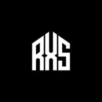 RXS letter design.RXS letter logo design on BLACK background. RXS creative initials letter logo concept. RXS letter design.RXS letter logo design on BLACK background. R vector