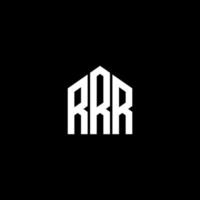 diseño de la letra rrr.diseño del logotipo de la letra rrr sobre fondo negro. rrr concepto de logotipo de letra de iniciales creativas. diseño de la letra rrr.diseño del logotipo de la letra rrr sobre fondo negro. r vector