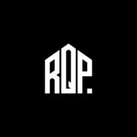 RQP letter design.RQP letter logo design on BLACK background. RQP creative initials letter logo concept. RQP letter design.RQP letter logo design on BLACK background. R vector