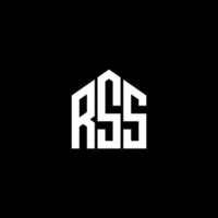 RSS letter design.RSS letter logo design on BLACK background. RSS creative initials letter logo concept. RSS letter design.RSS letter logo design on BLACK background. R