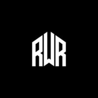 RWR letter logo design on BLACK background. RWR creative initials letter logo concept. RWR letter design. vector