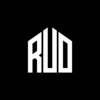 RUO letter design.RUO letter logo design on BLACK background. RUO creative initials letter logo concept. RUO letter design. vector