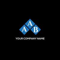 AAB letter design.AAB letter logo design on BLACK background. AAB creative initials letter logo concept. AAB letter design.AAB letter logo design on BLACK background. A vector