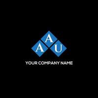 AAU letter design.AAU letter logo design on BLACK background. AAU creative initials letter logo concept. AAU letter design.AAU letter logo design on BLACK background. A vector