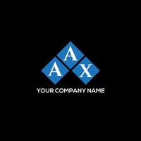 diseño del logotipo de la letra aax sobre fondo negro. concepto de logotipo de letra de iniciales creativas aax. diseño de letras aax. vector