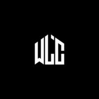 WLC creative initials letter logo concept. WLC letter design.WLC letter logo design on BLACK background. WLC creative initials letter logo concept. WLC letter design. vector