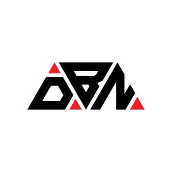 DBN triangle letter logo design with triangle shape. DBN triangle logo design monogram. DBN triangle vector logo template with red color. DBN triangular logo Simple, Elegant, and Luxurious Logo. DBN