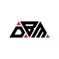 Diseño de logotipo de letra triangular dbm con forma de triángulo. monograma de diseño de logotipo de triángulo dbm. plantilla de logotipo de vector de triángulo dbm con color rojo. logotipo triangular dbm logotipo simple, elegante y lujoso. dbm