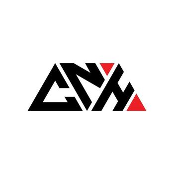 CNH triangle letter logo design with triangle shape. CNH triangle logo design monogram. CNH triangle vector logo template with red color. CNH triangular logo Simple, Elegant, and Luxurious Logo. CNH