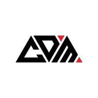 CDM triangle letter logo design with triangle shape. CDM triangle logo design monogram. CDM triangle vector logo template with red color. CDM triangular logo Simple, Elegant, and Luxurious Logo. CDM