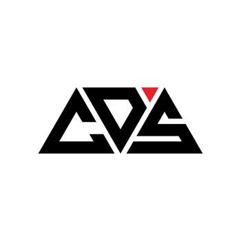 CDS triangle letter logo design with triangle shape. CDS triangle logo design monogram. CDS triangle vector logo template with red color. CDS triangular logo Simple, Elegant, and Luxurious Logo. CDS