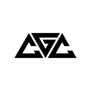 CGC triangle letter logo design with triangle shape. CGC triangle logo design monogram. CGC triangle vector logo template with red color. CGC triangular logo Simple, Elegant, and Luxurious Logo. CGC