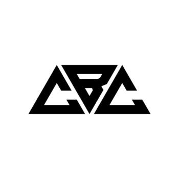 diseño de logotipo de letra triangular cbc con forma de triángulo. monograma de diseño del logotipo del triángulo cbc. plantilla de logotipo de vector de triángulo cbc con color rojo. logotipo triangular cbc logotipo simple, elegante y lujoso. cdc