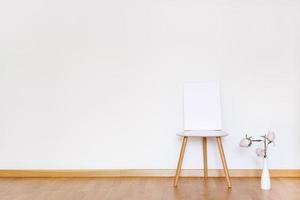 maqueta de pared o maqueta de póster en estilo minimalista foto