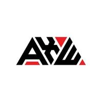 AXW triangle letter logo design with triangle shape. AXW triangle logo design monogram. AXW triangle vector logo template with red color. AXW triangular logo Simple, Elegant, and Luxurious Logo. AXW