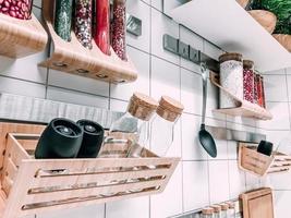 Scandinavian style kitchen wall photo