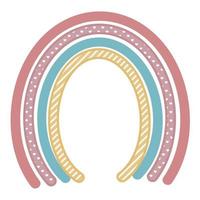 Pastel Boho Rainbow Sticker Style photo