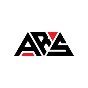 ARS triangle letter logo design with triangle shape. ARS triangle logo design monogram. ARS triangle vector logo template with red color. ARS triangular logo Simple, Elegant, and Luxurious Logo. ARS