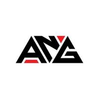 ANG triangle letter logo design with triangle shape. ANG triangle logo design monogram. ANG triangle vector logo template with red color. ANG triangular logo Simple, Elegant, and Luxurious Logo. ANG