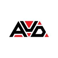 diseño de logotipo de letra de triángulo aud con forma de triángulo. monograma de diseño de logotipo de triángulo aud. plantilla de logotipo de vector de triángulo aud con color rojo. logo triangular aud logo simple, elegante y lujoso. aud