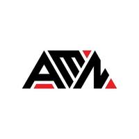 AMN triangle letter logo design with triangle shape. AMN triangle logo design monogram. AMN triangle vector logo template with red color. AMN triangular logo Simple, Elegant, and Luxurious Logo. AMN