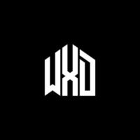 WXD letter logo design on BLACK background. WXD creative initials letter logo concept. WXD letter design. vector