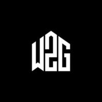 WZG letter logo design on BLACK background. WZG creative initials letter logo concept. WZG letter design. vector