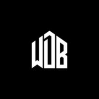 WDB creative initials letter logo concept. WDB letter design.WDB letter logo design on BLACK background. WDB creative initials letter logo concept. WDB letter design. vector