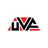 diseño de logotipo de letra triangular uvf con forma de triángulo. monograma de diseño de logotipo de triángulo uvf. plantilla de logotipo de vector de triángulo uvf con color rojo. logotipo triangular uvf logotipo simple, elegante y lujoso. uvf