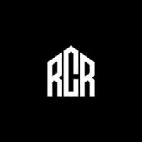 RCR letter design.RCR letter logo design on BLACK background. RCR creative initials letter logo concept. RCR letter design.RCR letter logo design on BLACK background. R vector