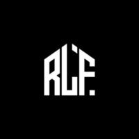 RLF letter design.RLF letter logo design on BLACK background. RLF creative initials letter logo concept. RLF letter design. vector