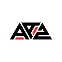 diseño de logotipo de letra triangular aaz con forma de triángulo. monograma de diseño del logotipo del triángulo aaz. plantilla de logotipo de vector de triángulo aaz con color rojo. logotipo triangular aaz logotipo simple, elegante y lujoso. aaz