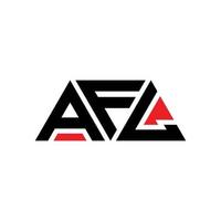 diseño de logotipo de letra triangular afl con forma de triángulo. monograma de diseño de logotipo de triángulo afl. plantilla de logotipo de vector de triángulo afl con color rojo. logo triangular afl logo simple, elegante y lujoso. afl