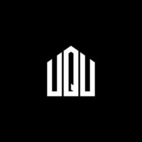 UQU letter design.UQU letter logo design on BLACK background. UQU creative initials letter logo concept. UQU letter design.UQU letter logo design on BLACK background. U vector