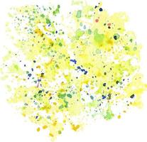 Bright abstract splashes and drops of watercolor. photo