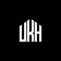 UKH letter design.UKH letter logo design on BLACK background. UKH creative initials letter logo concept. UKH letter design.UKH letter logo design on BLACK background. U vector