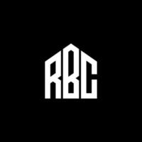 diseño de letras rbc. diseño de logotipo de letras rbc sobre fondo negro. concepto de logotipo de letra de iniciales creativas rbc. diseño de letras rbc. diseño de logotipo de letras rbc sobre fondo negro. r vector