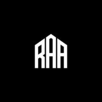 RAA letter design.RAA letter logo design on BLACK background. RAA creative initials letter logo concept. RAA letter design.RAA letter logo design on BLACK background. R vector