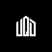 UQD letter design.UQD letter logo design on BLACK background. UQD creative initials letter logo concept. UQD letter design.UQD letter logo design on BLACK background. U vector