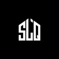 diseño de logotipo de letra slq sobre fondo negro. concepto de logotipo de letra de iniciales creativas slq. diseño de letras slq. vector