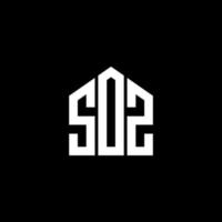 SOZ letter design.SOZ letter logo design on BLACK background. SOZ creative initials letter logo concept. SOZ letter design.SOZ letter logo design on BLACK background. S vector