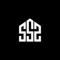 SSZ letter logo design on BLACK background. SSZ creative initials letter logo concept. SSZ letter design. vector