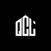 QCL letter design.QCL letter logo design on BLACK background. QCL creative initials letter logo concept. QCL letter design.QCL letter logo design on BLACK background. Q vector