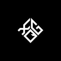 XGQ letter logo design on black background. XGQ creative initials letter logo concept. XGQ letter design. vector