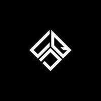 UQD letter logo design on black background. UQD creative initials letter logo concept. UQD letter design. vector