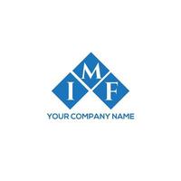 IMF letter logo design on WHITE background. IMF creative initials letter logo concept. IMF letter design. vector