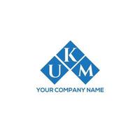 UKM letter design.UKM letter logo design on WHITE background. UKM creative initials letter logo concept. UKM letter design.UKM letter logo design on WHITE background. U vector