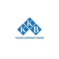diseño de logotipo de letra kkb sobre fondo blanco. Concepto de logotipo de letra de iniciales creativas kkb. diseño de letras kkb. vector